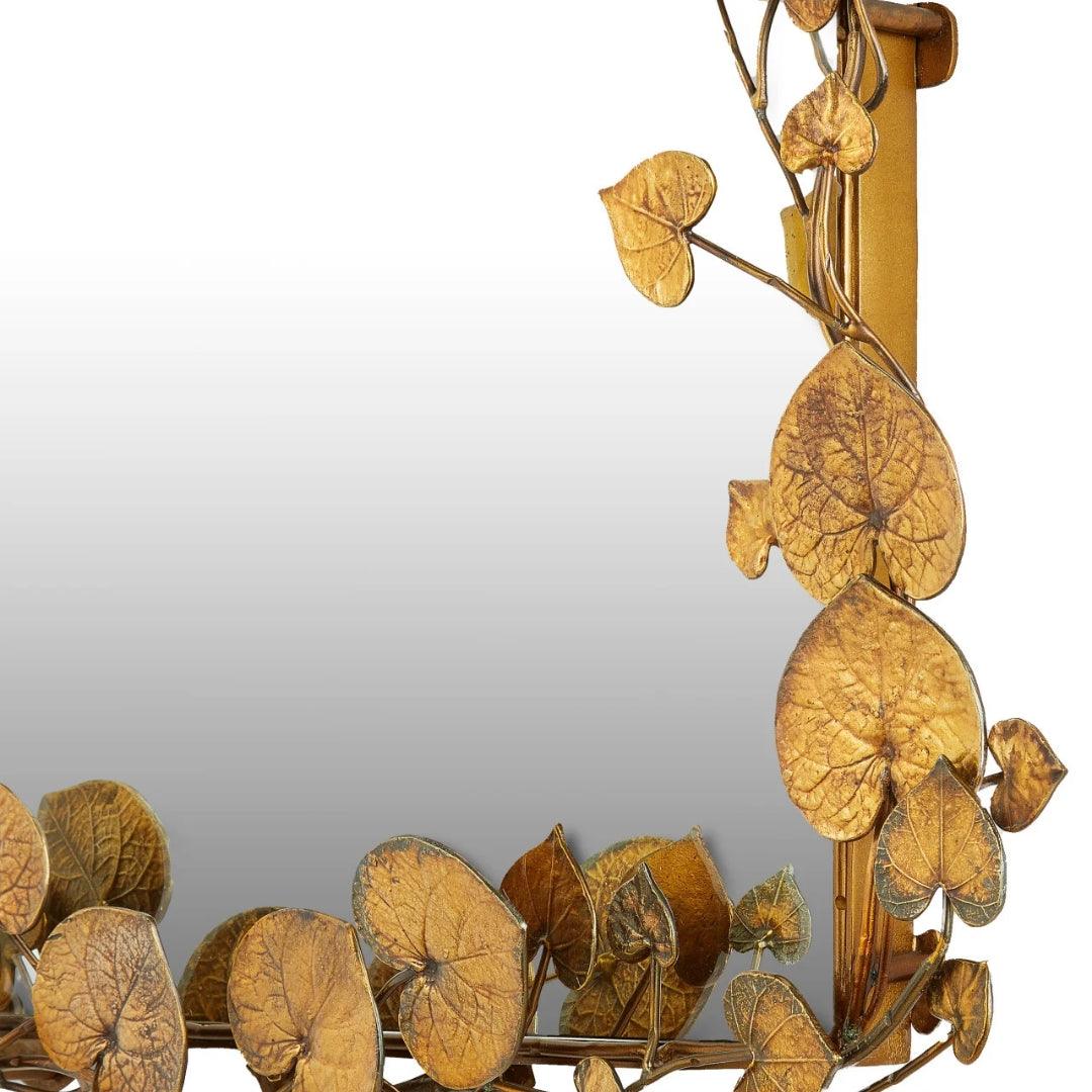 Miroir en laiton arqué