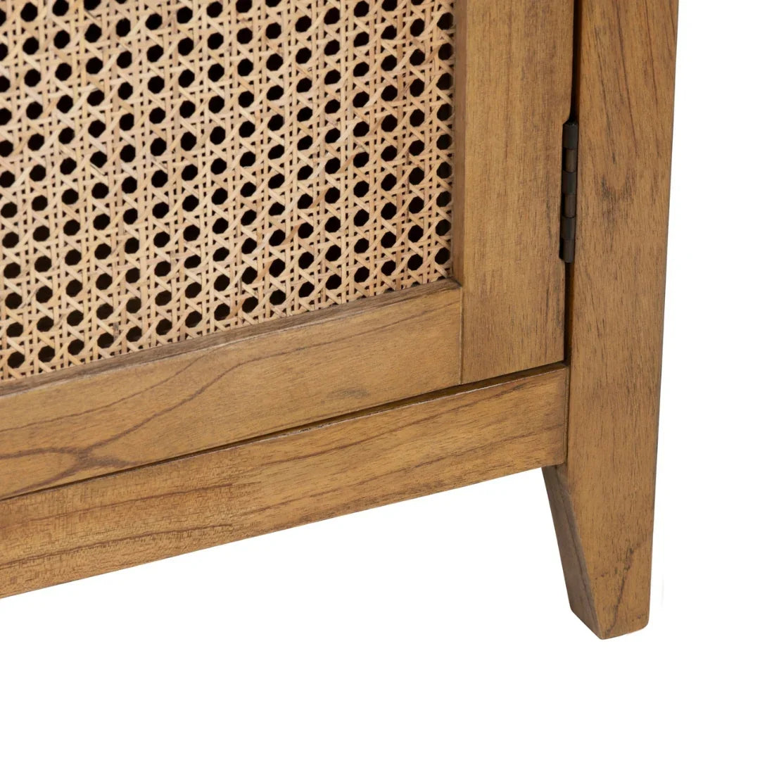 Armoire cintrée Seabreeze avec portes en rotin