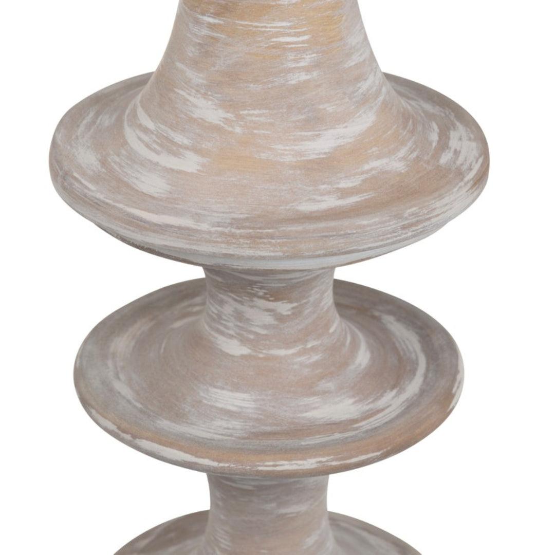 Lampadaire à pied totem naturel