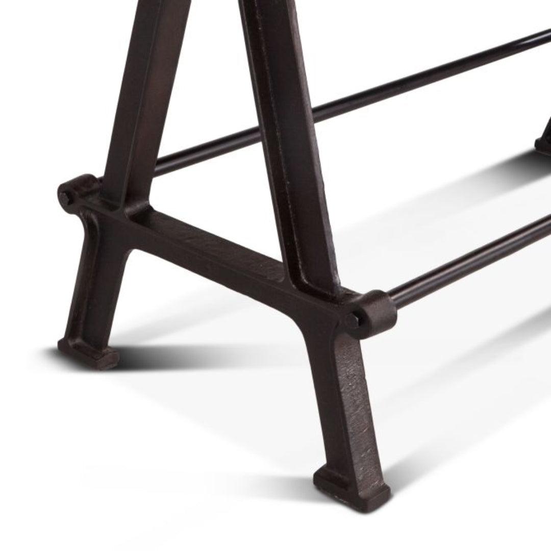 Table de salle à manger haute en acacia industriel