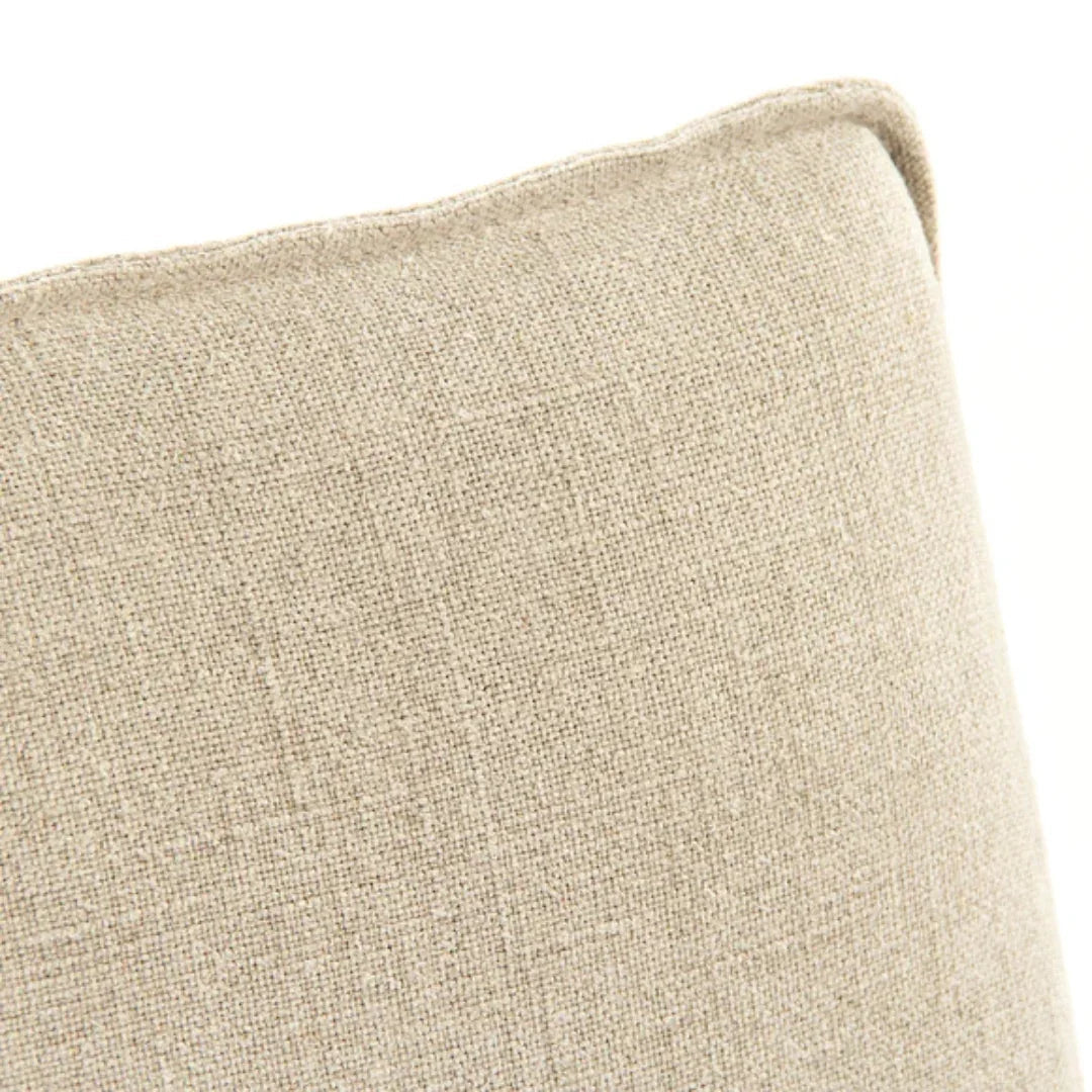 Chaise de salle à manger déhoussable en lin