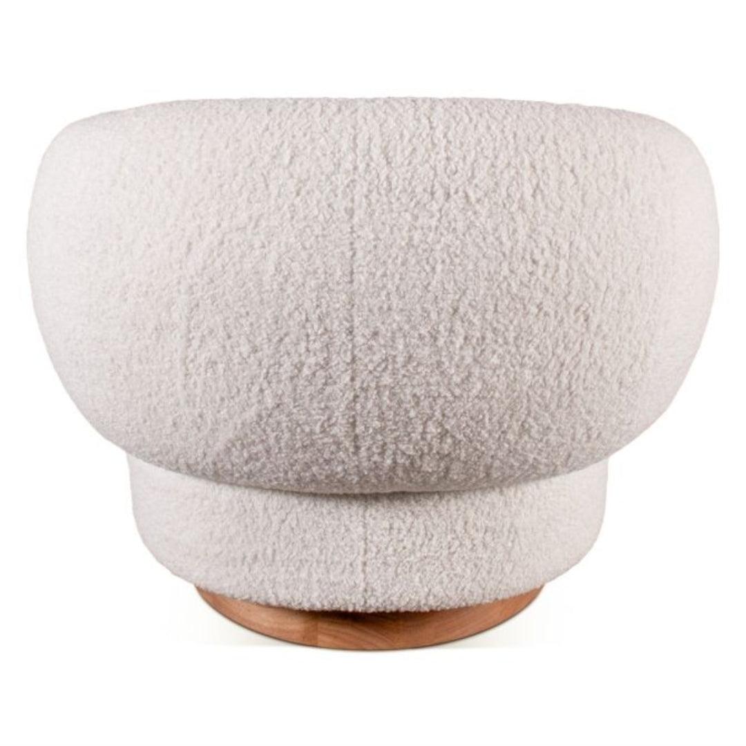 Fauteuil pivotant Luxe Cream Boucle