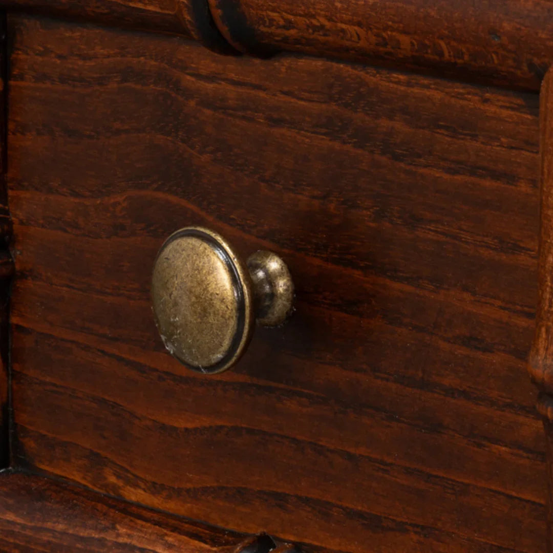 WC en bambou avec dessus en porcelaine noire