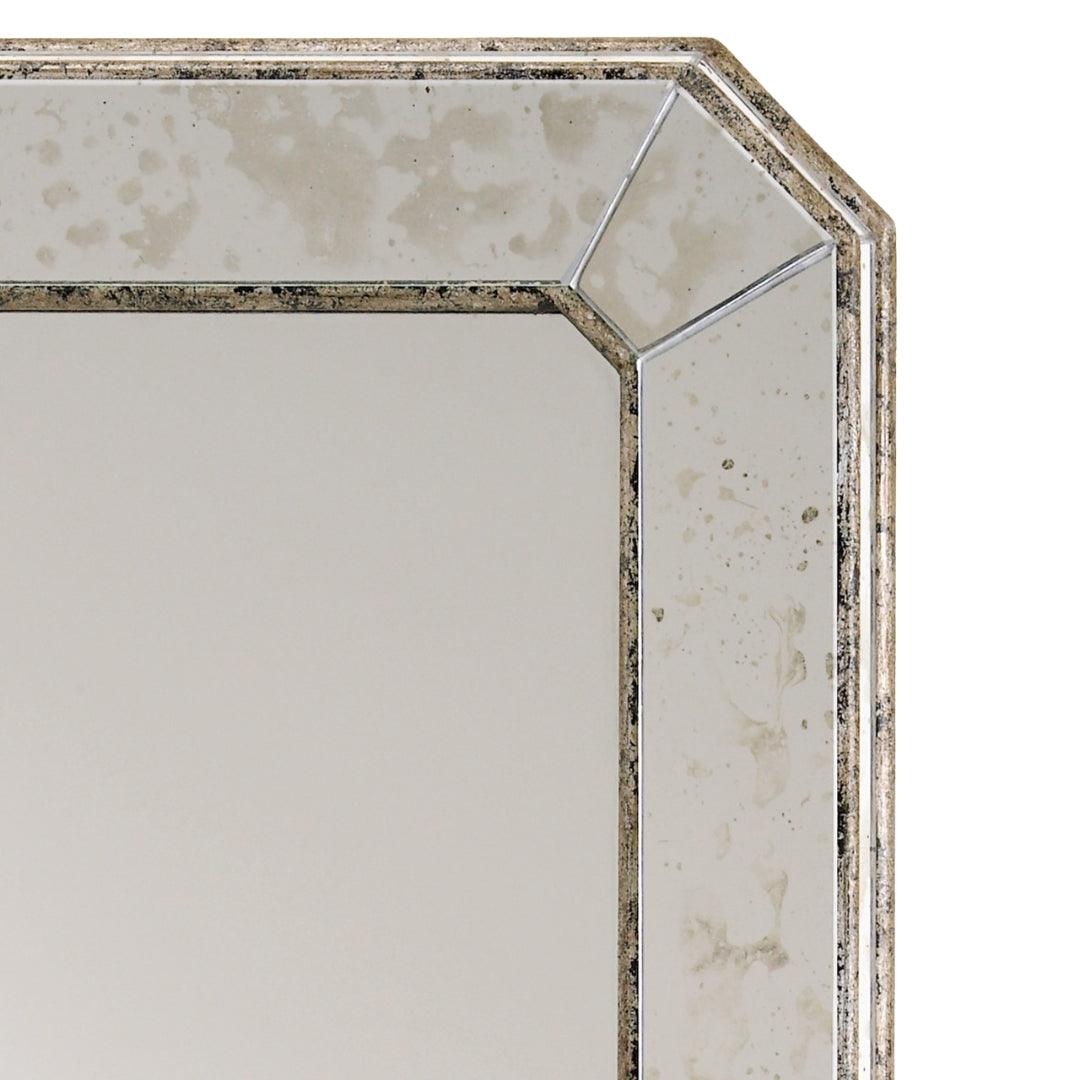 Miroir vénitien biseauté en verre moucheté