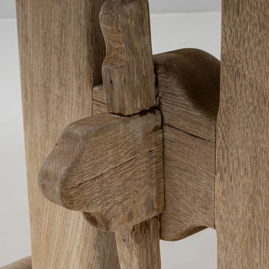 Table de salle à manger à tréteaux de style campagnard français, vers 1920