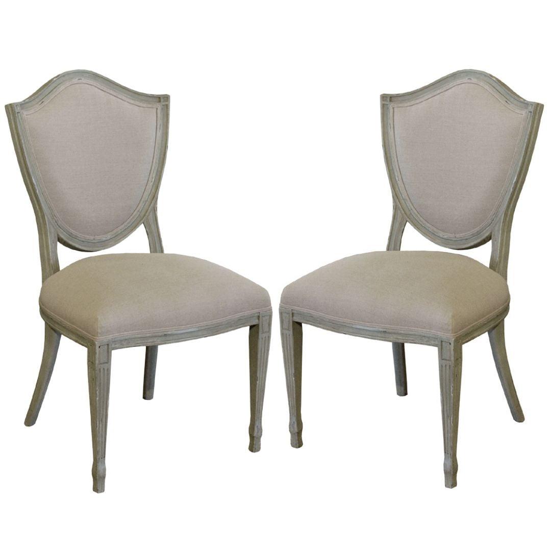 Chaise à dossier en forme de bouclier de Versailles