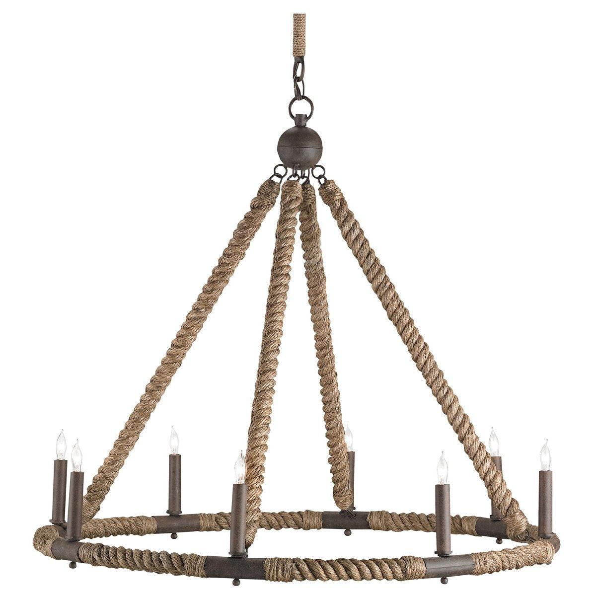 Lustre en corde d'abaca