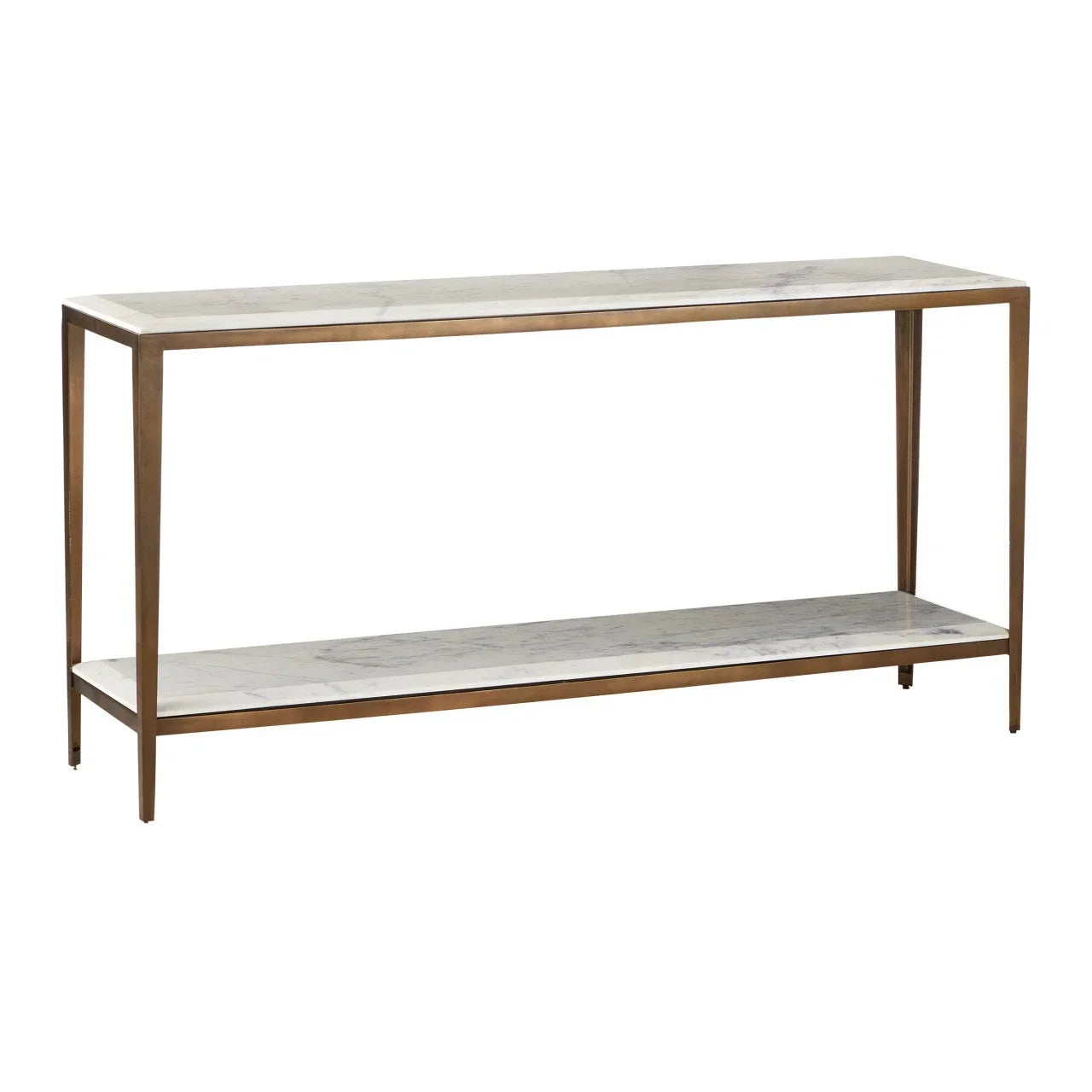 Console en marbre blanc lilas