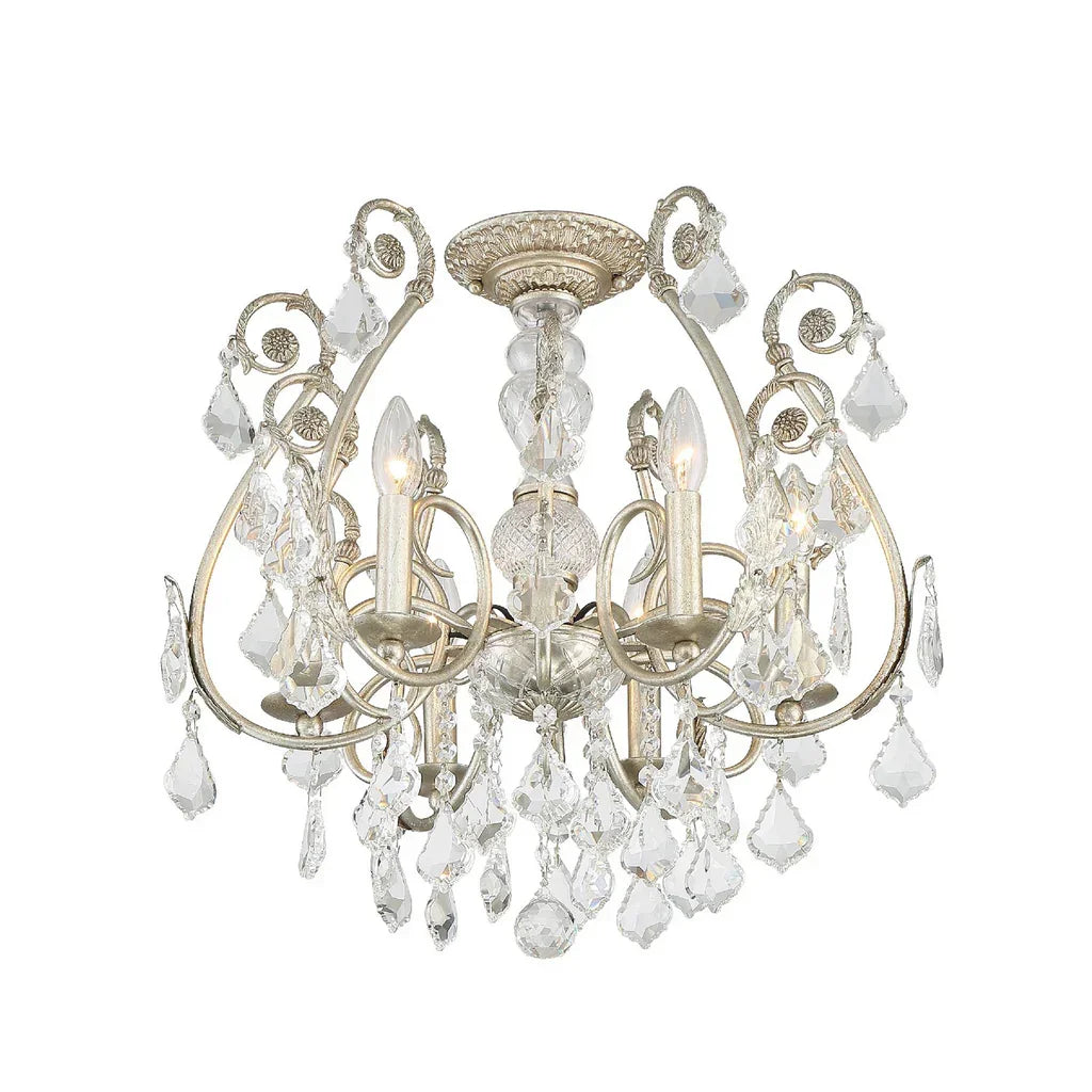 Lustre vintage en argent ancien