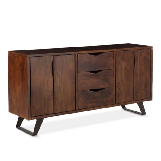 Buffet en bois d'acacia brun