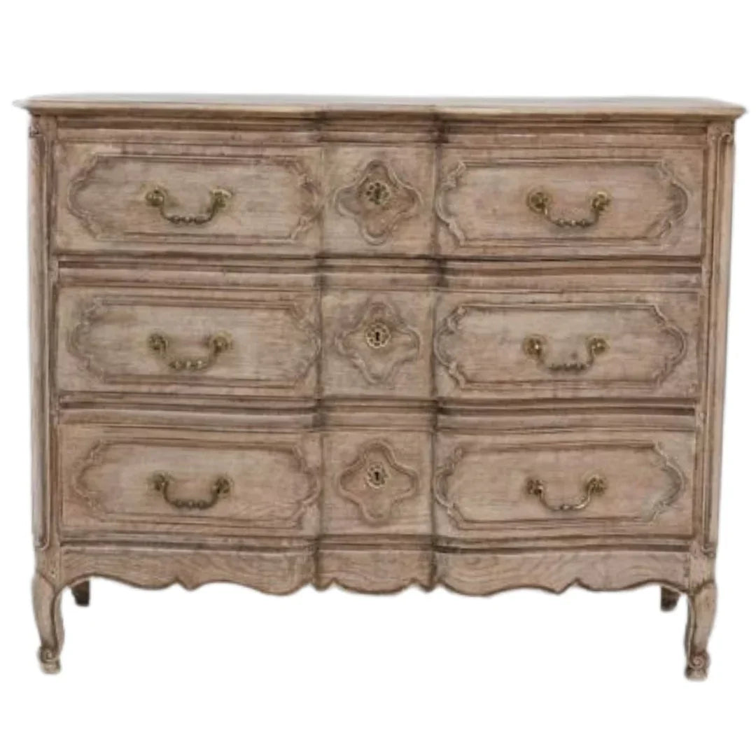 Commode ancienne en chêne belge, vers 1820