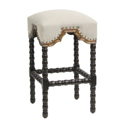 Tabouret marocain à pieds tournés