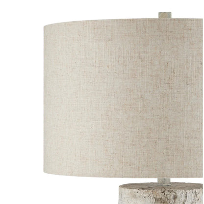 Lampe tronc d'arbre en béton de bouleau