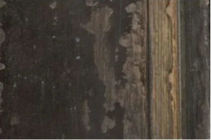 Commode trois tiroirs couleur anthracite vieilli