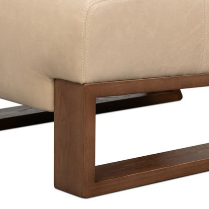 Fauteuil sabot moderne blanc cappuccino