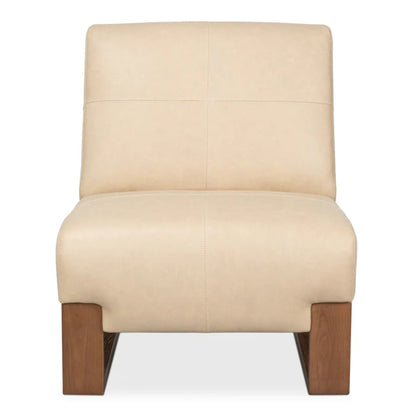 Fauteuil sabot moderne blanc cappuccino