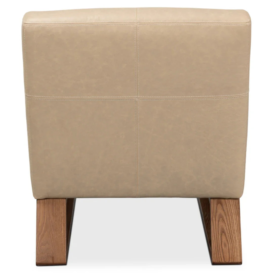 Fauteuil sabot moderne blanc cappuccino