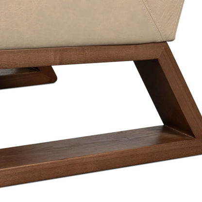 Fauteuil sabot moderne blanc cappuccino