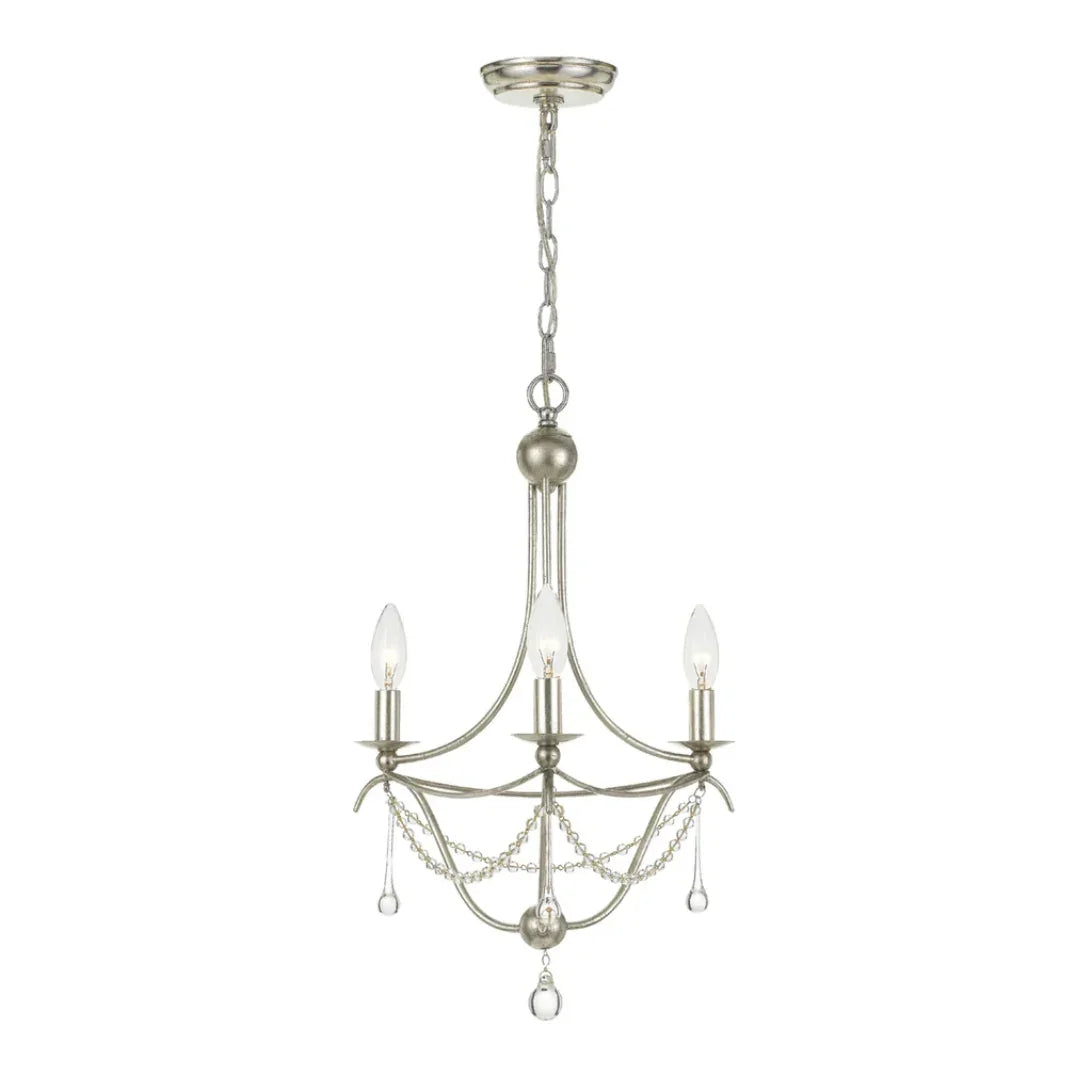 Lustre décoratif en cristal de rocaille