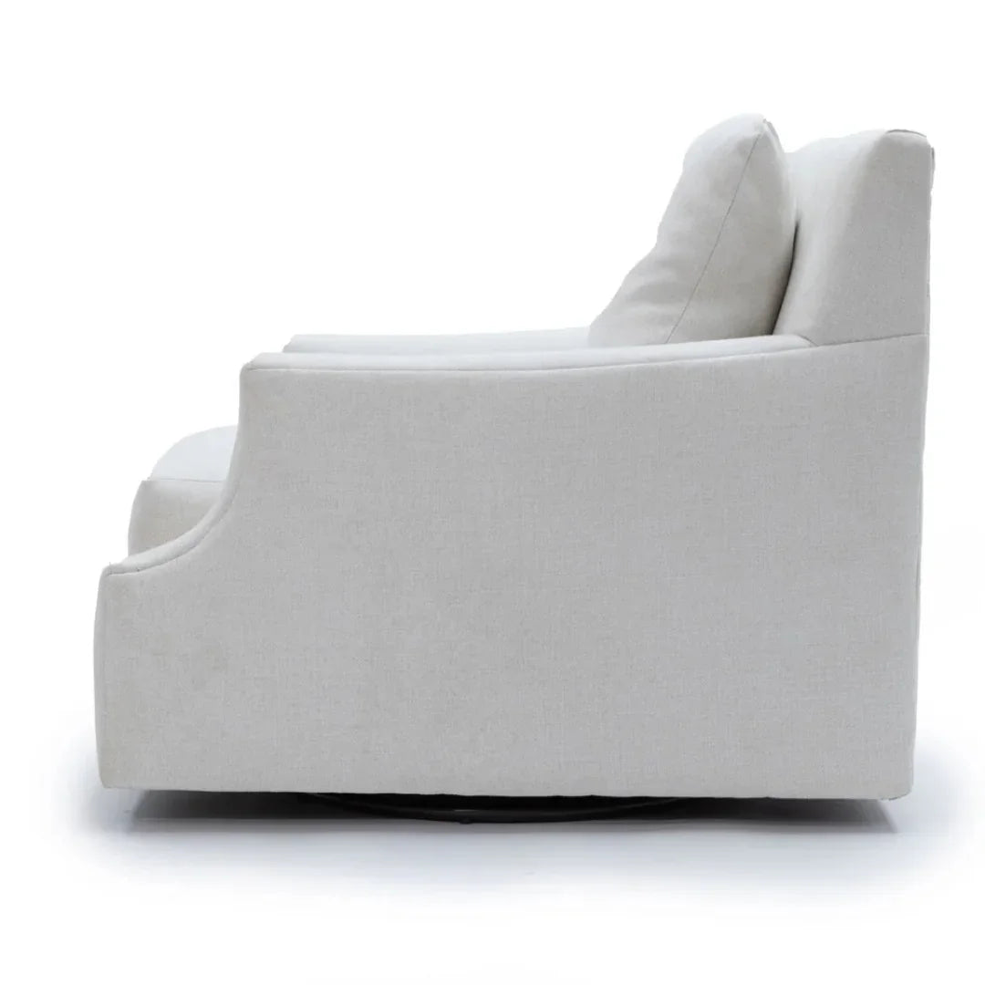 Fauteuil en peluche blanc nuage