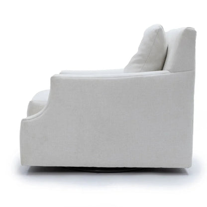 Fauteuil en peluche blanc nuage