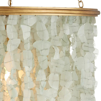 Lustre en verre de mer « Élégance côtière »