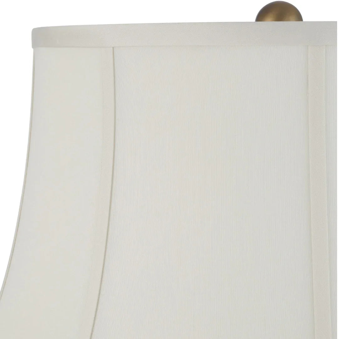 Lampe en céramique à motif floral craquelé