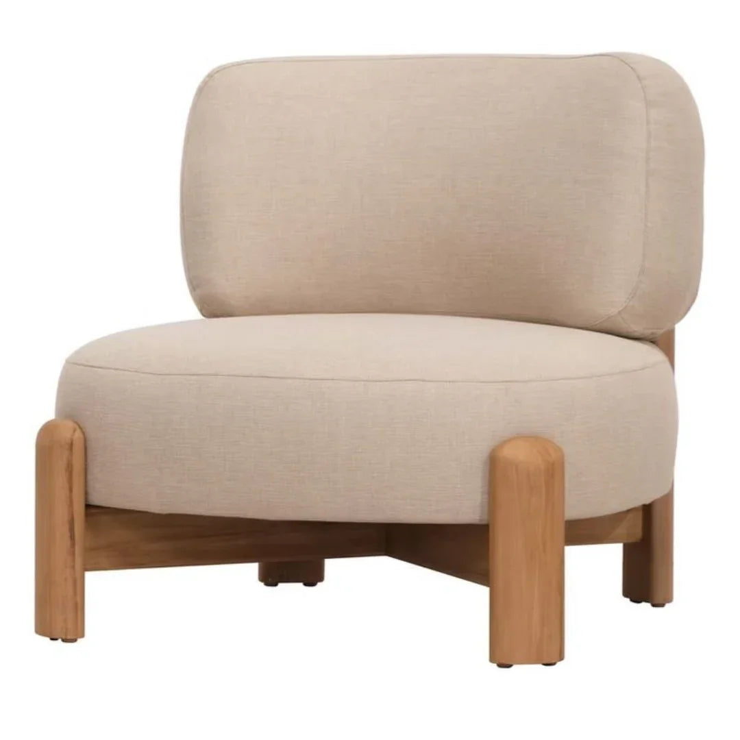 Fauteuil d'appoint moderne et organique d'extérieur