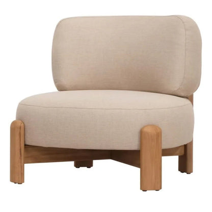 Fauteuil d'appoint moderne et organique d'extérieur