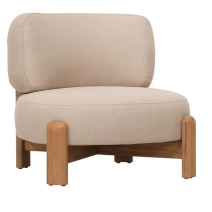 Fauteuil d'appoint moderne et organique d'extérieur