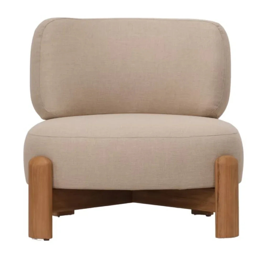 Fauteuil d'appoint moderne et organique d'extérieur
