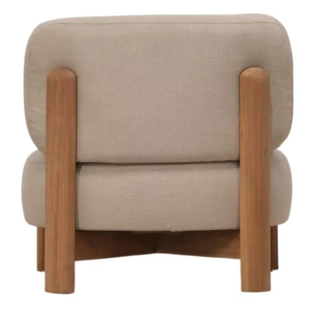 Fauteuil d'appoint moderne et organique d'extérieur