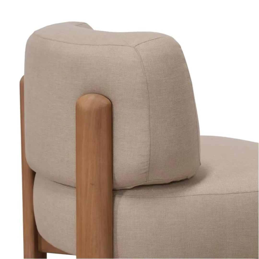 Fauteuil d'appoint moderne et organique d'extérieur