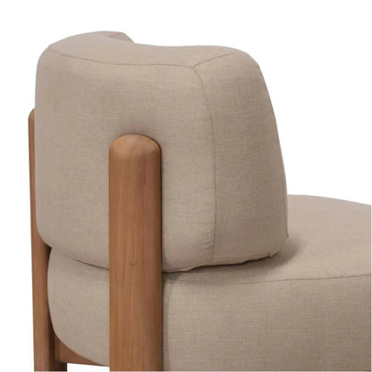 Fauteuil d'appoint moderne et organique d'extérieur