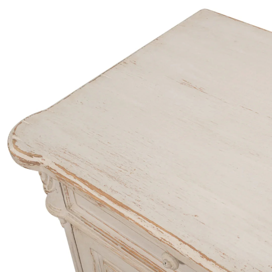 Buffet de campagne blanc vieilli Fleur