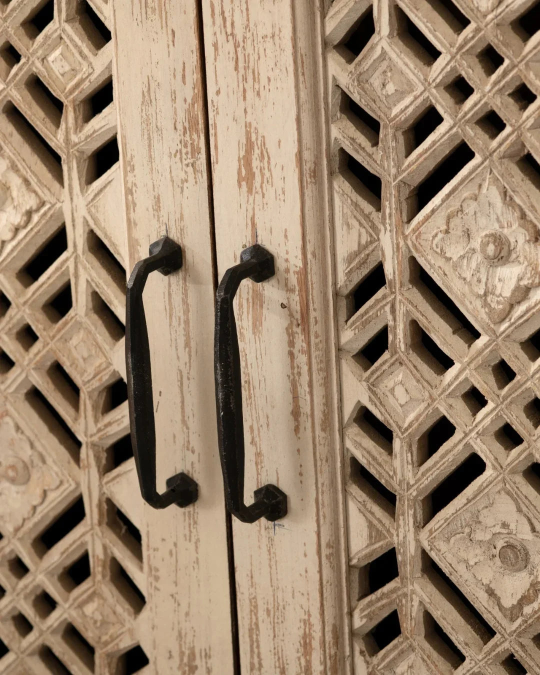 Buffet géométrique bohème naturel