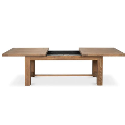 Table de salle à manger extensible en chêne style Bauhaus Dusty Oak