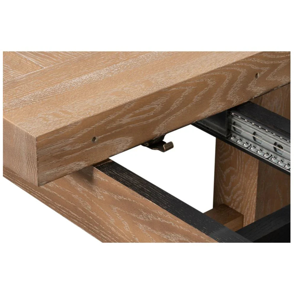 Table de salle à manger extensible en chêne style Bauhaus Dusty Oak