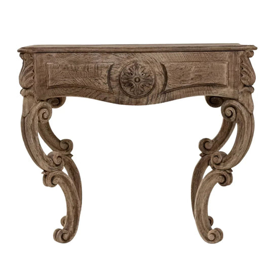 Console en bois sculpté, pièce de famille, vers 1840