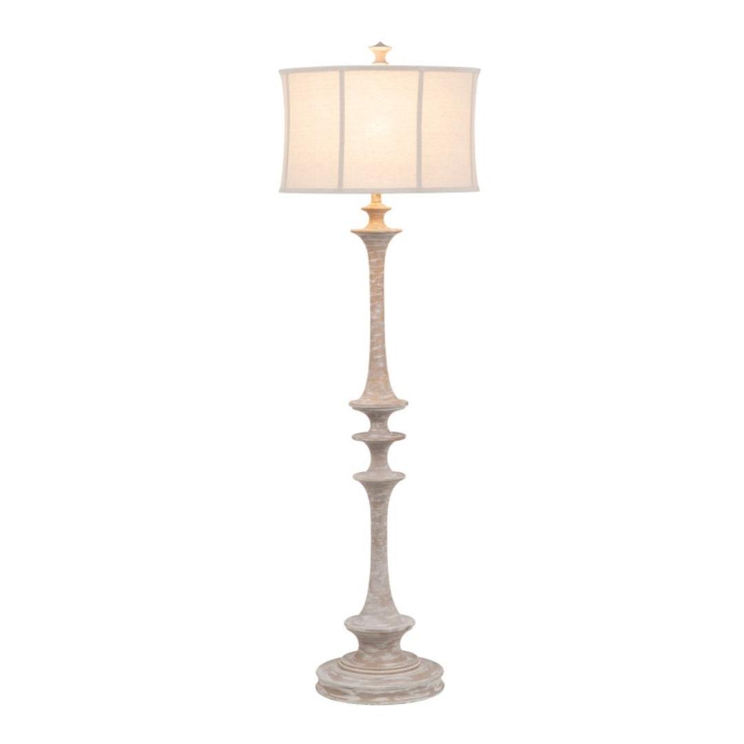 Lampadaire à pied totem naturel