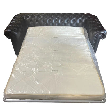Canapé-lit Chesterfield en cuir clouté Elite