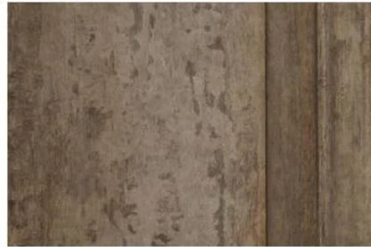 Table à pied central en chêne vieilli 