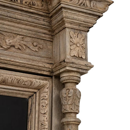 Belgique, cabinet sculpté avec vitrine, XIXe siècle, vers 1880