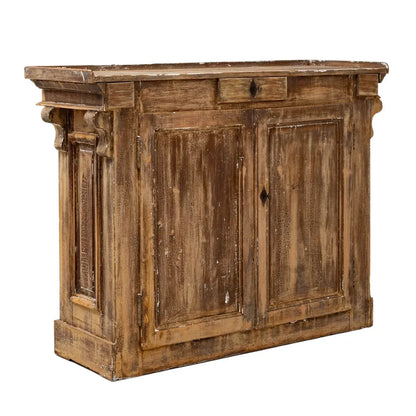 Buffet en bois patiné brun français, vers 1850