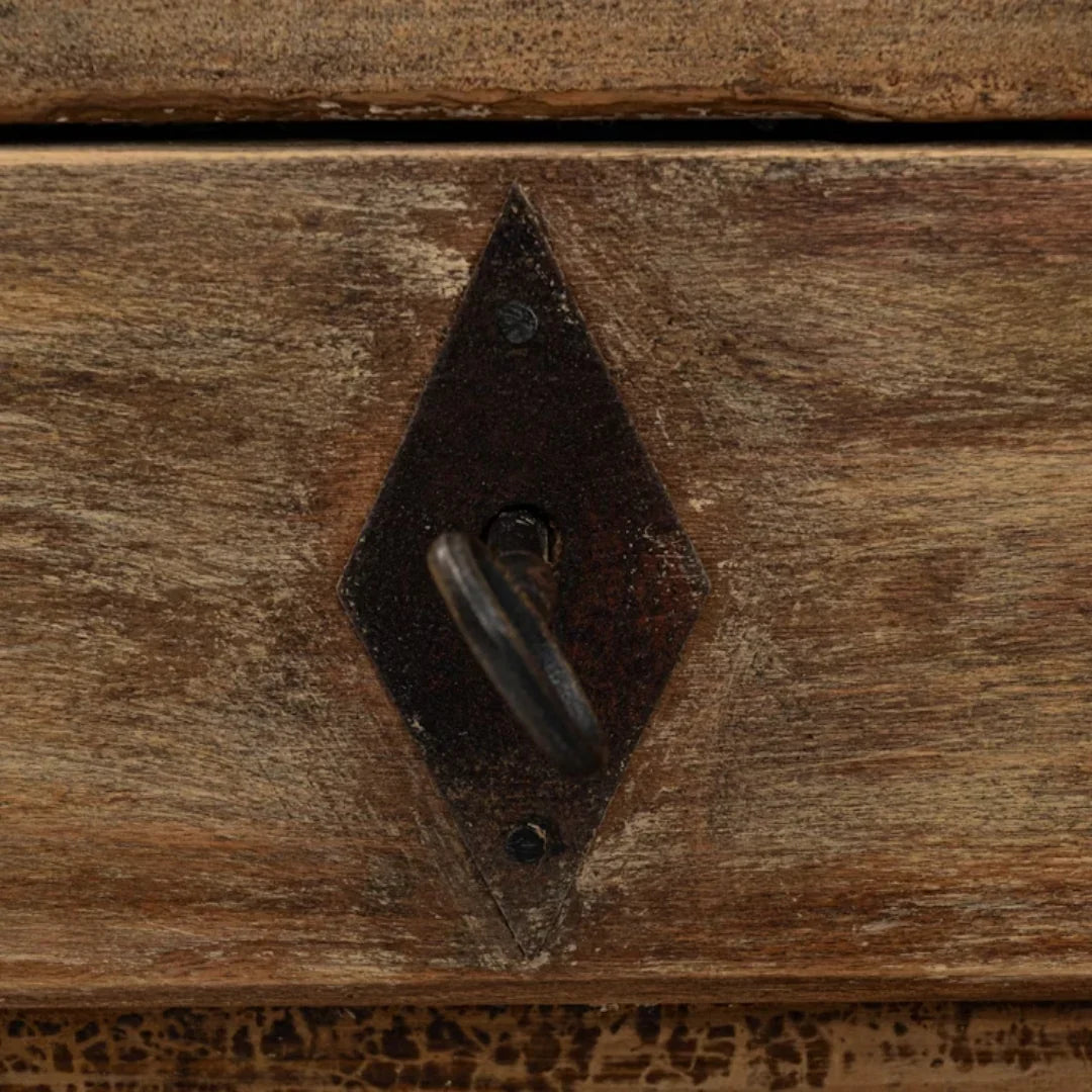 Buffet en bois patiné brun français, vers 1850