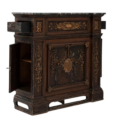 Buffet français orné de marbre doré, 1860