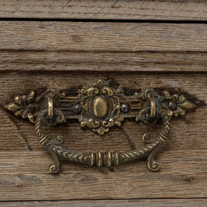 Buffet de style campagnard français avec plateau en marbre blanc, vers 1870