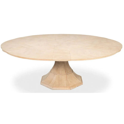 Table de salle à manger Giselle Jupe en chêne blanchi