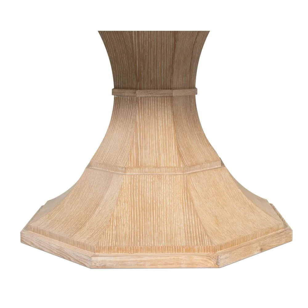 Table de salle à manger Giselle Jupe en chêne blanchi