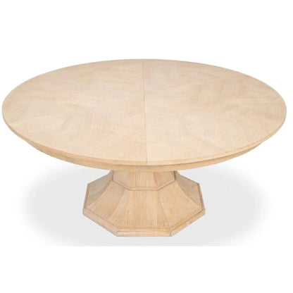 Table de salle à manger Giselle Jupe en chêne blanchi